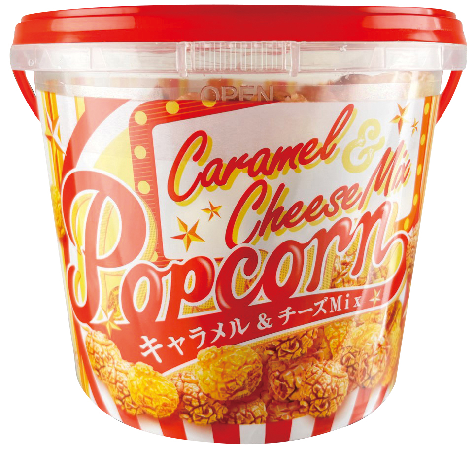 バケツ型キャラメル＆チーズポップコーン120g